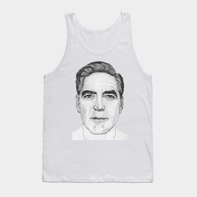 George Clooney Tank Top by paulnelsonesch